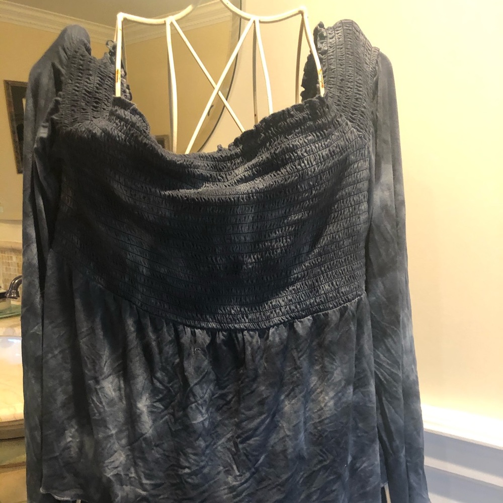 AE elastic tie dye top